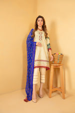 Gulwarun Ready to Wear 3 Pcs Embroiderd Linen Collection 10