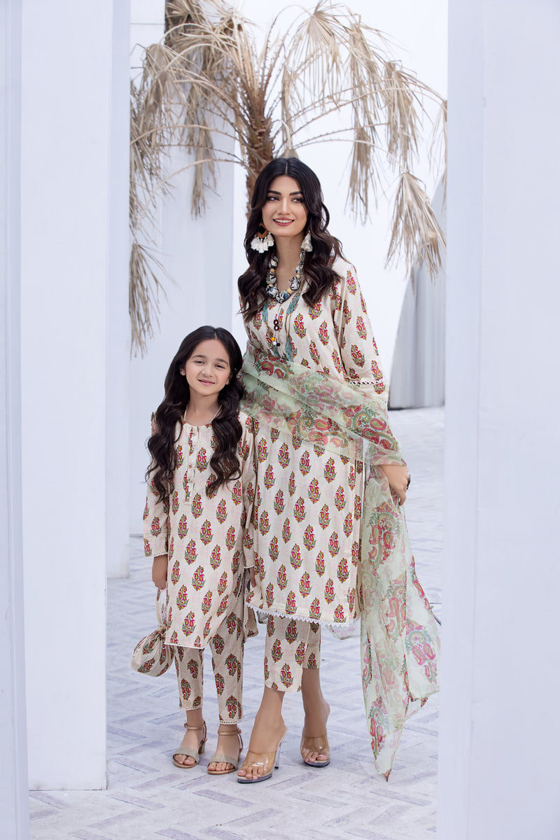 ZAIWA READY TO WEAR LINEN GIRLS DRESS 04