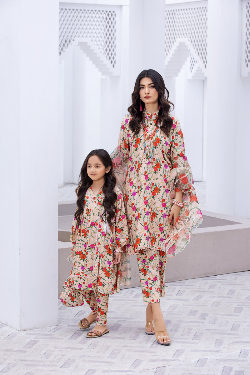 ZAIWA READY TO WEAR LINEN GIRLS DRESS 05