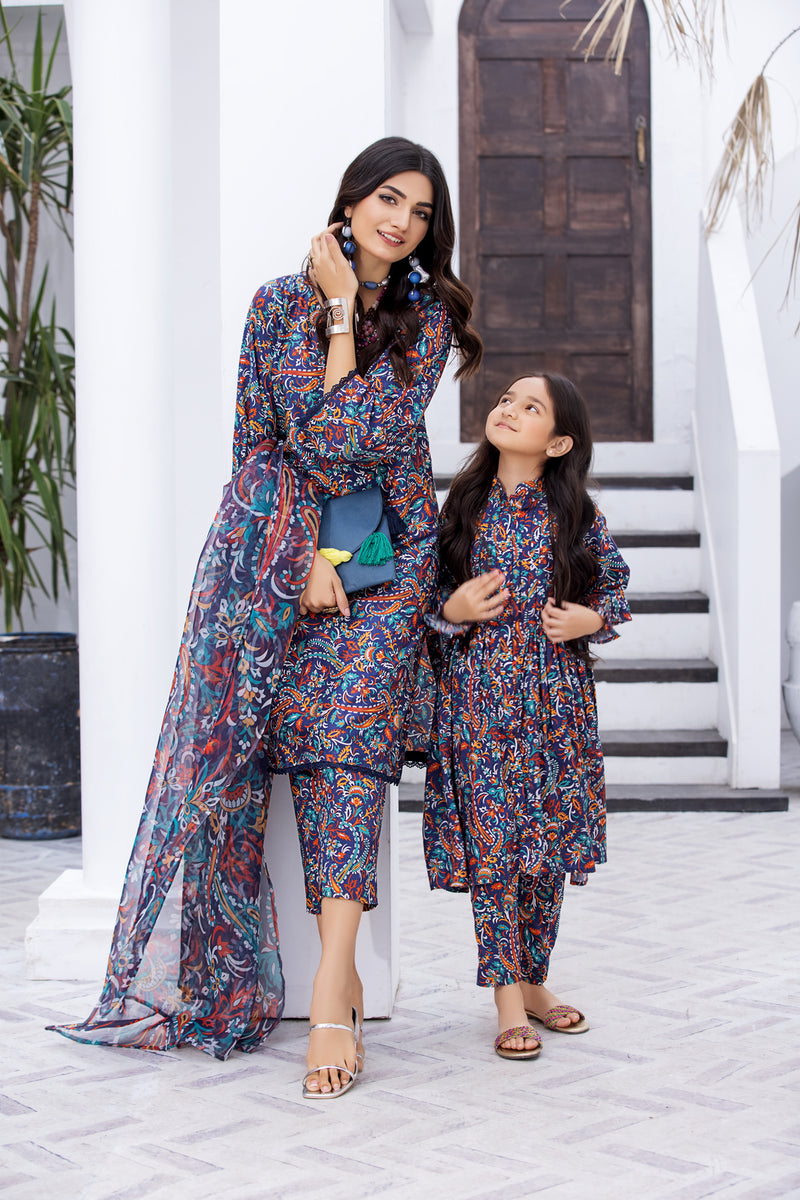 ZAIWA READY TO WEAR LINEN GIRLS DRESS 08