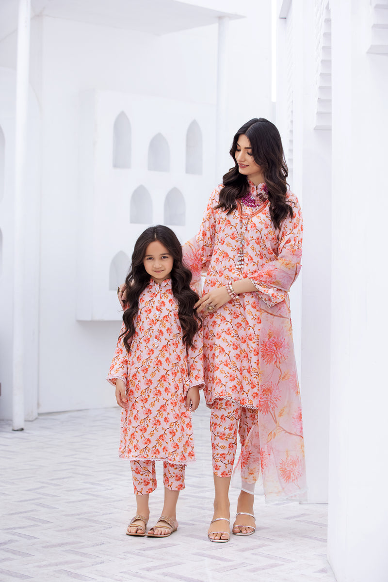 ZAIWA READY TO WEAR LINEN GIRLS DRESS 09