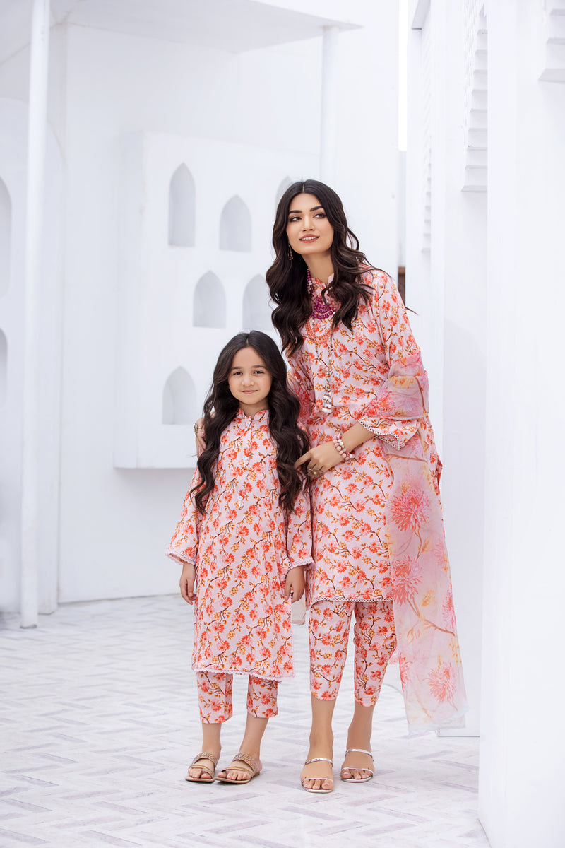 ZAIWA READY TO WEAR LINEN GIRLS DRESS 09