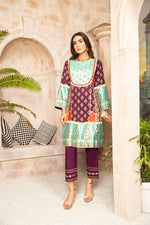 Ready to Wear Block Printed and Embroidered Dress by Sakeena Hasan 04