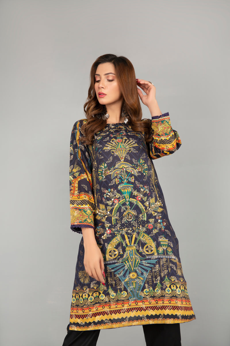 Jacquard Ready to Wear Handwork 2 Pcs Dress by Zaiwa 04