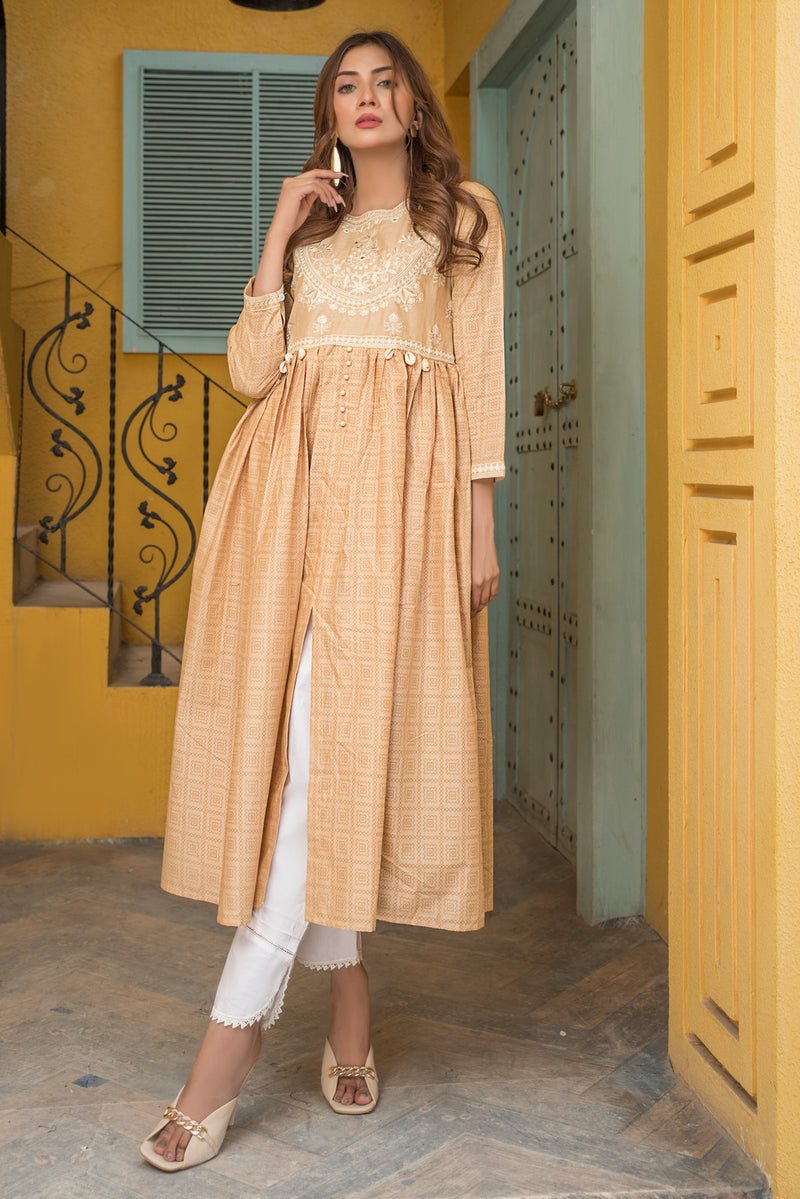 Ready to Wear Lawn Embroidered Kurta by Zaiwa 19