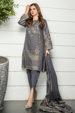 Jacquard Lawn Ready to Wear Dress by Zaiwa 06