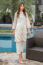 Ready to Wear Block Printed 2 Pcs Lawn Dress by Zaiwa 01