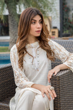 Ready to Wear Block Printed 2 Pcs Lawn Dress by Zaiwa 01