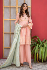 Jacquard Lawn Ready to Wear Dress with Handwork by Zaiwa 01