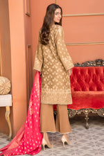 Jacquard Lawn Ready to Wear Dress with Handwork by Zaiwa 13