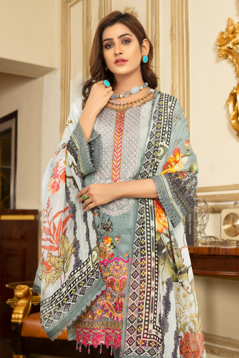 Winter Ready to Wear Embroidered Dress by Zaiwa 01