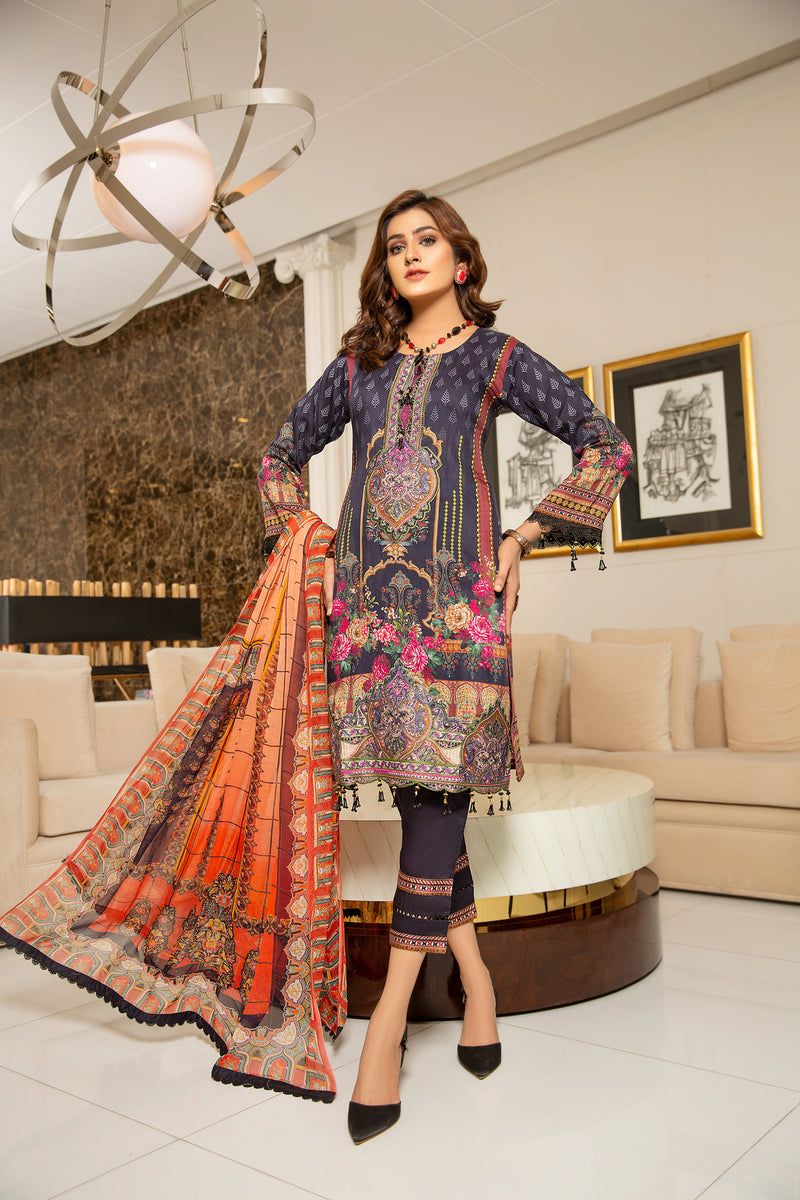 Winter Ready to Wear Embroidered Dress by Zaiwa 02