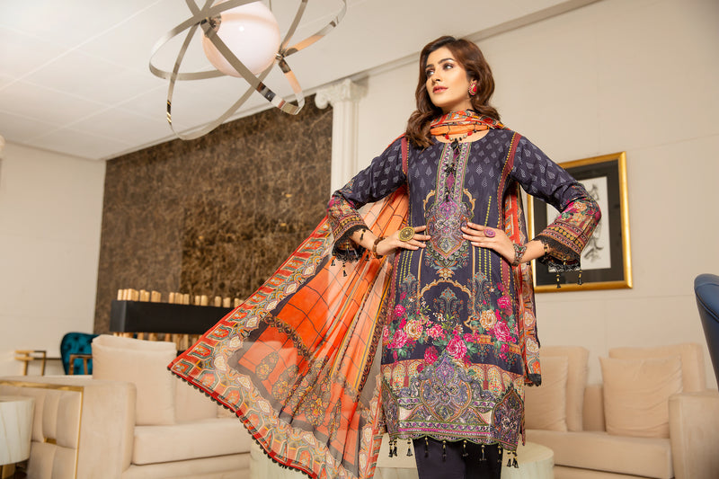 Winter Ready to Wear Embroidered Dress by Zaiwa 02