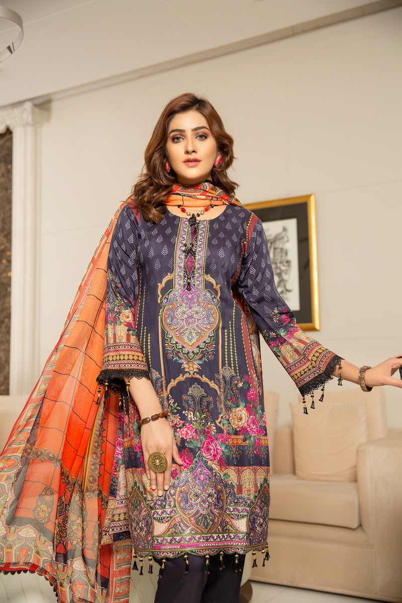 Winter Ready to Wear Embroidered Dress by Zaiwa 02