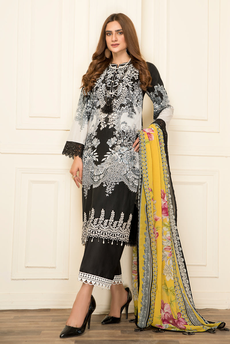 Ready to Wear Lawn Embroidered 3Pcs Collection by Zimal 10