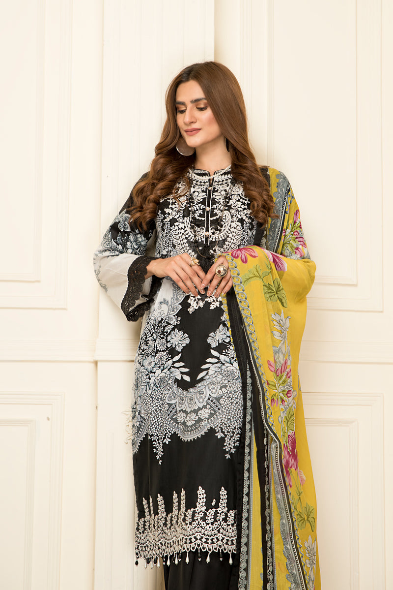 Ready to Wear Lawn Embroidered 3Pcs Collection by Zimal 10