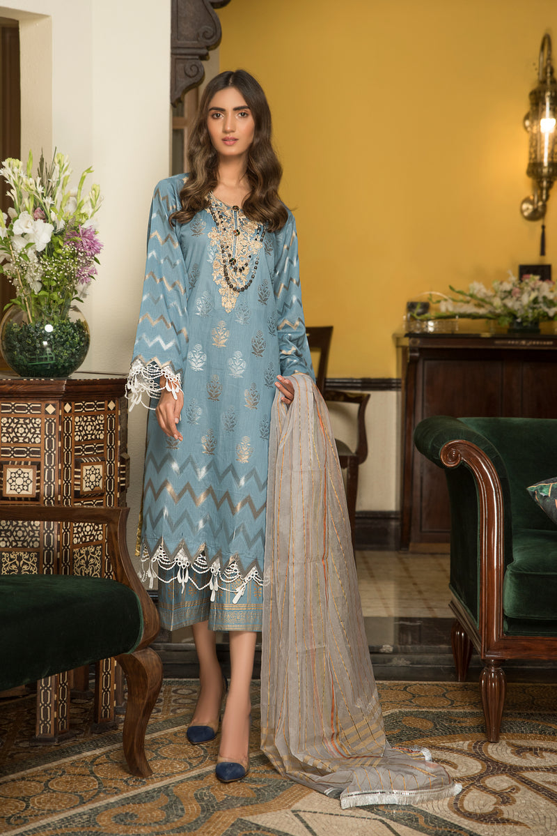 Embroidered Jacquard Ready to Wear Collection by Zimal 02
