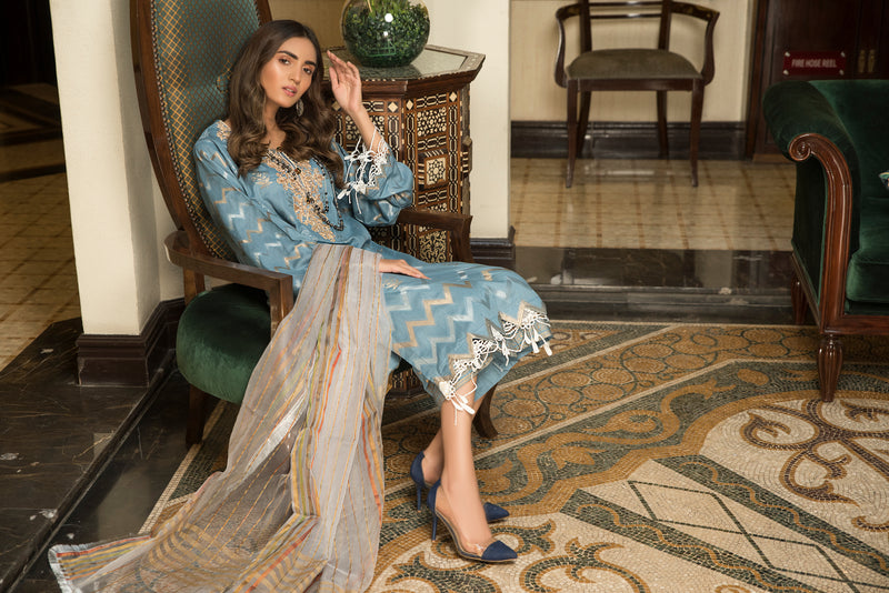 Embroidered Jacquard Ready to Wear Collection by Zimal 02