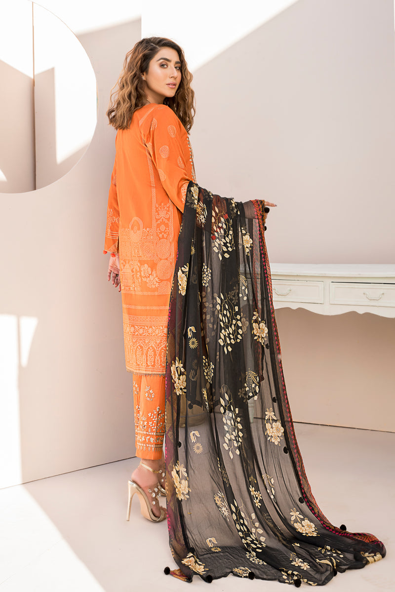 Ready to Wear Embroidered Lawn 3 Pcs Collection by Zimal 03