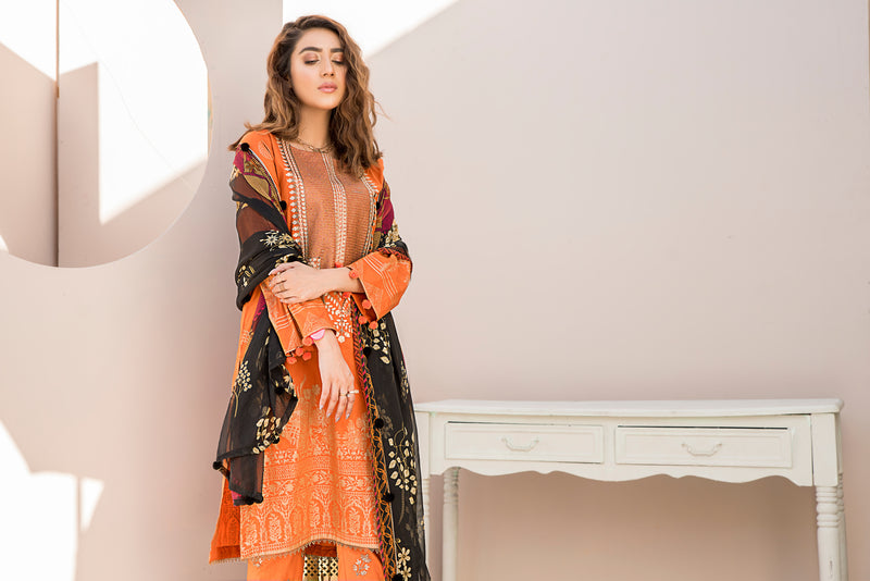 Ready to Wear Embroidered Lawn 3 Pcs Collection by Zimal 03